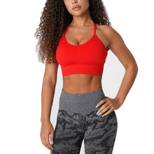 Load image into Gallery viewer, SEAMLESS FLOURISH SPANDEX SPORTS BRA
