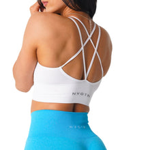 Load image into Gallery viewer, SEAMLESS FLOURISH SPANDEX SPORTS BRA
