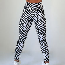 Load image into Gallery viewer, ZEBRA HIGH WAIST PUSH UP LEGGINGS
