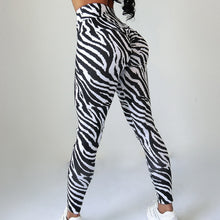 Load image into Gallery viewer, ZEBRA HIGH WAIST PUSH UP LEGGINGS
